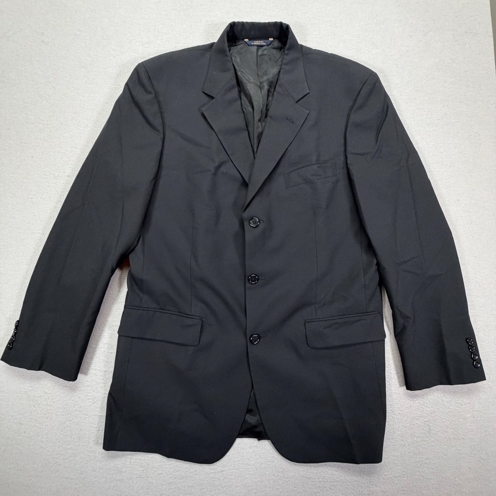 Brooks Brothers Mens Blazer Long Navy Blue 3-Button Wool Sport Coat 41L